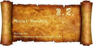 Muzsi Renátó névjegykártya